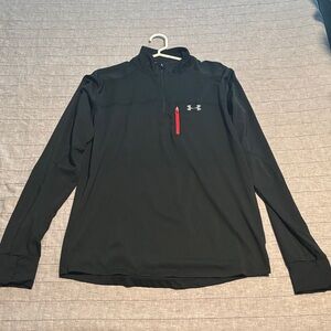 Under Armour Run All-season Gear Black Long Sleeve pullover Outerwear Shirt